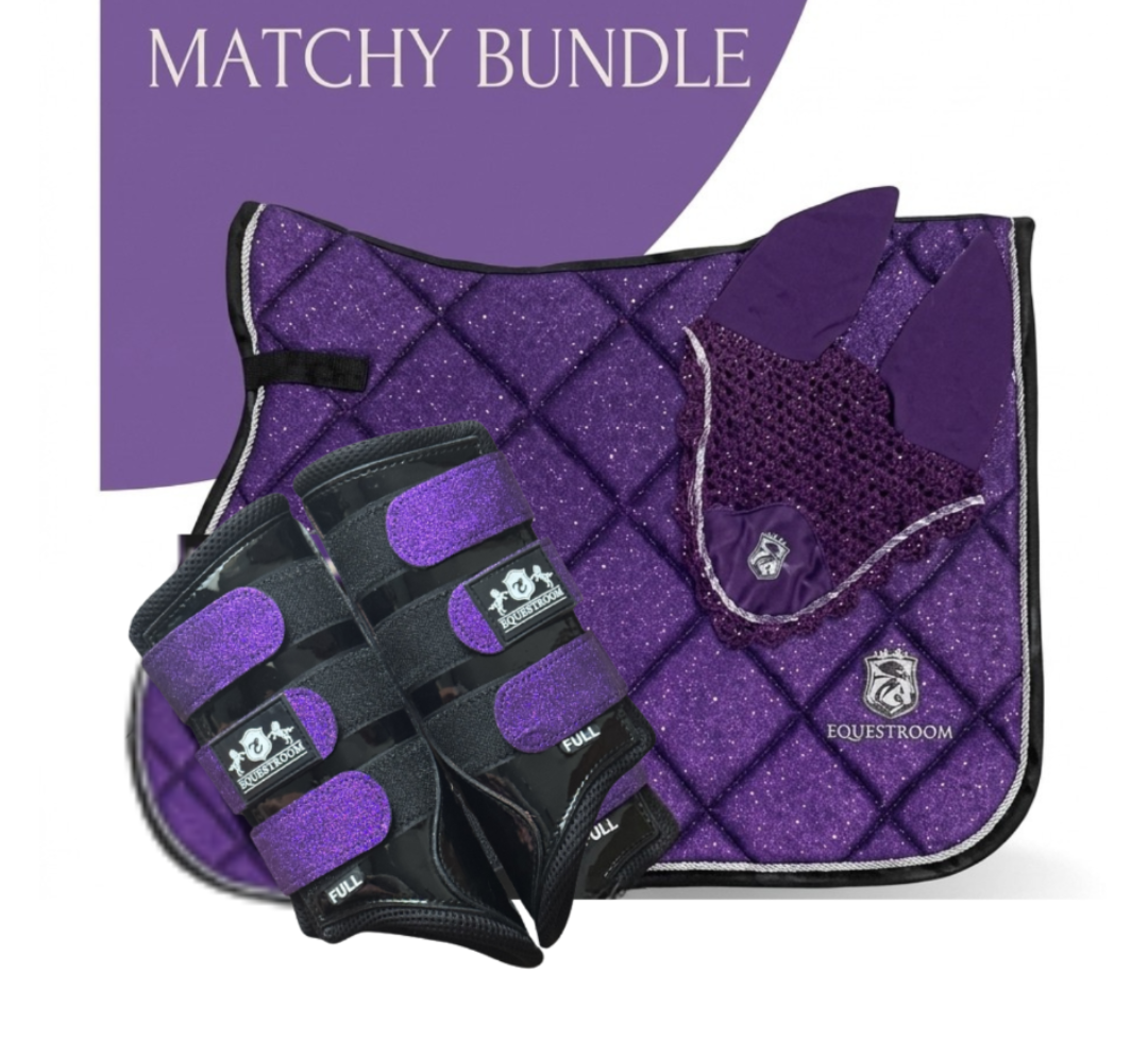 Purple Amethyst Saddle Pad Set