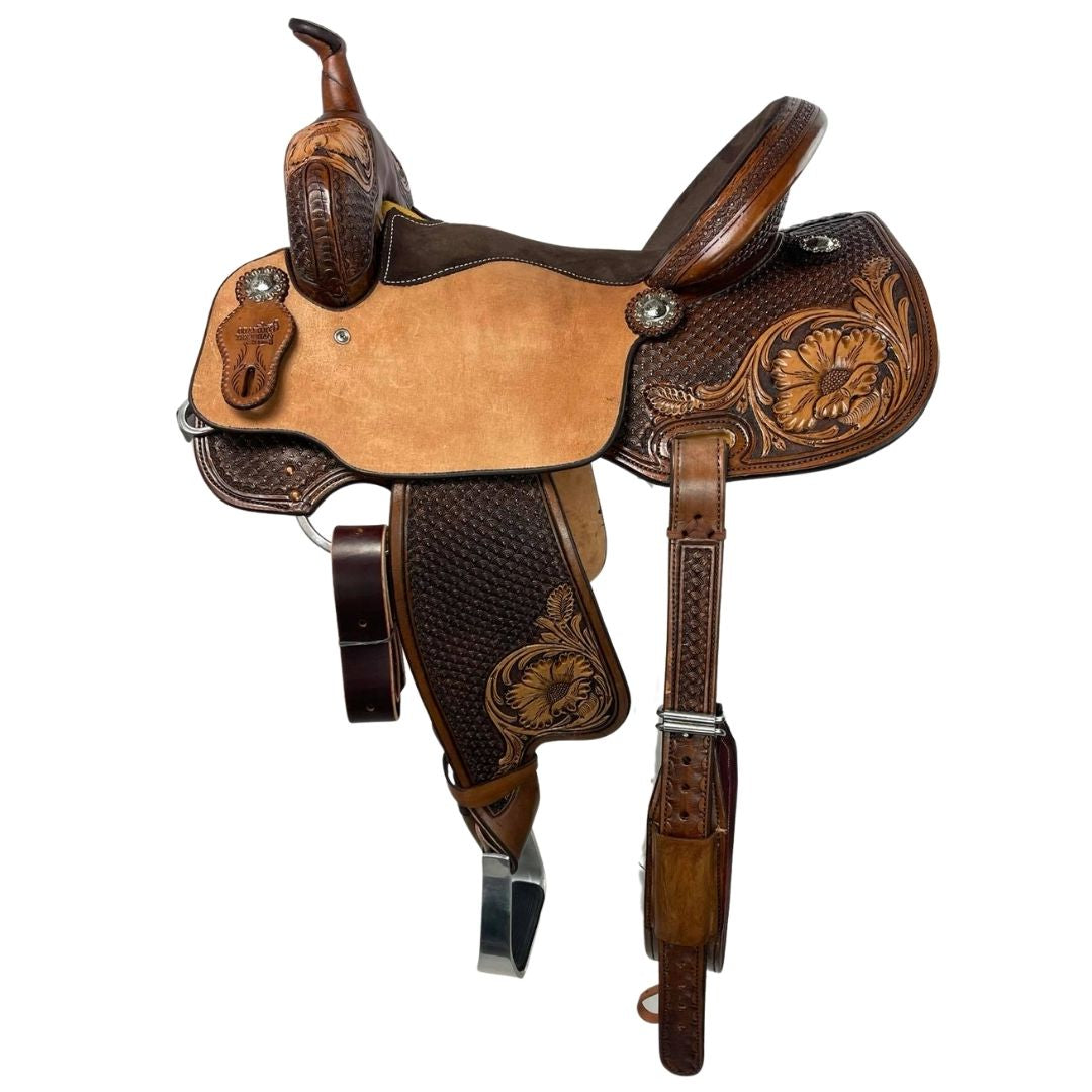 Vintage Barrel 15" Saddle