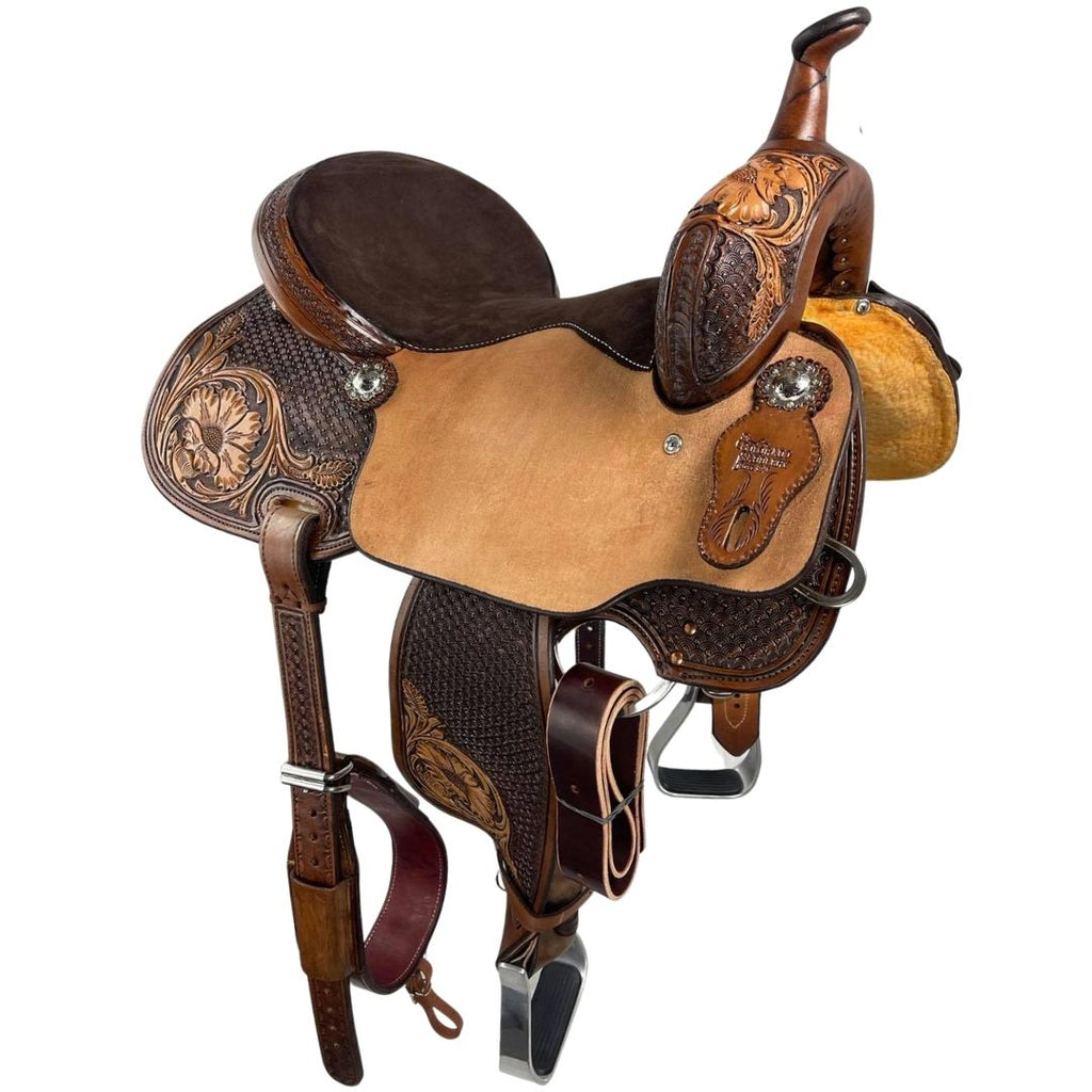 Vintage Barrel 15" Saddle