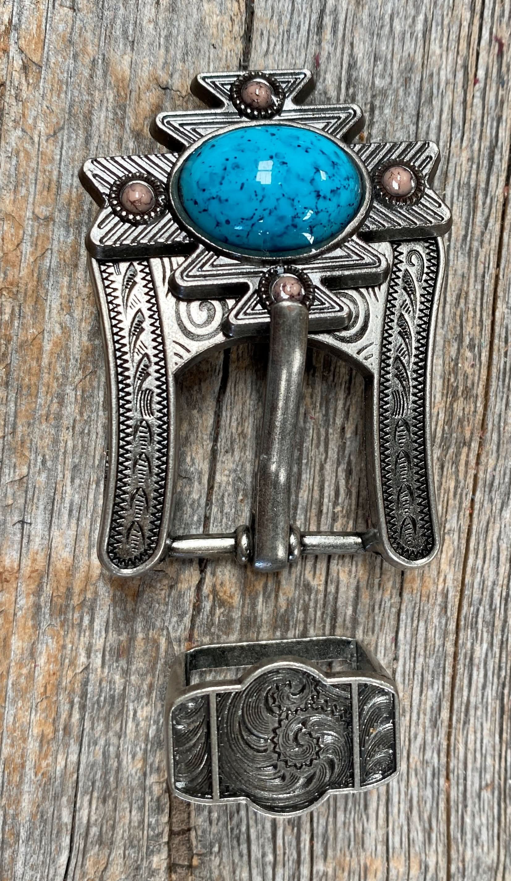 South West Turquoise Concho Buckle Adapter W204ASBA