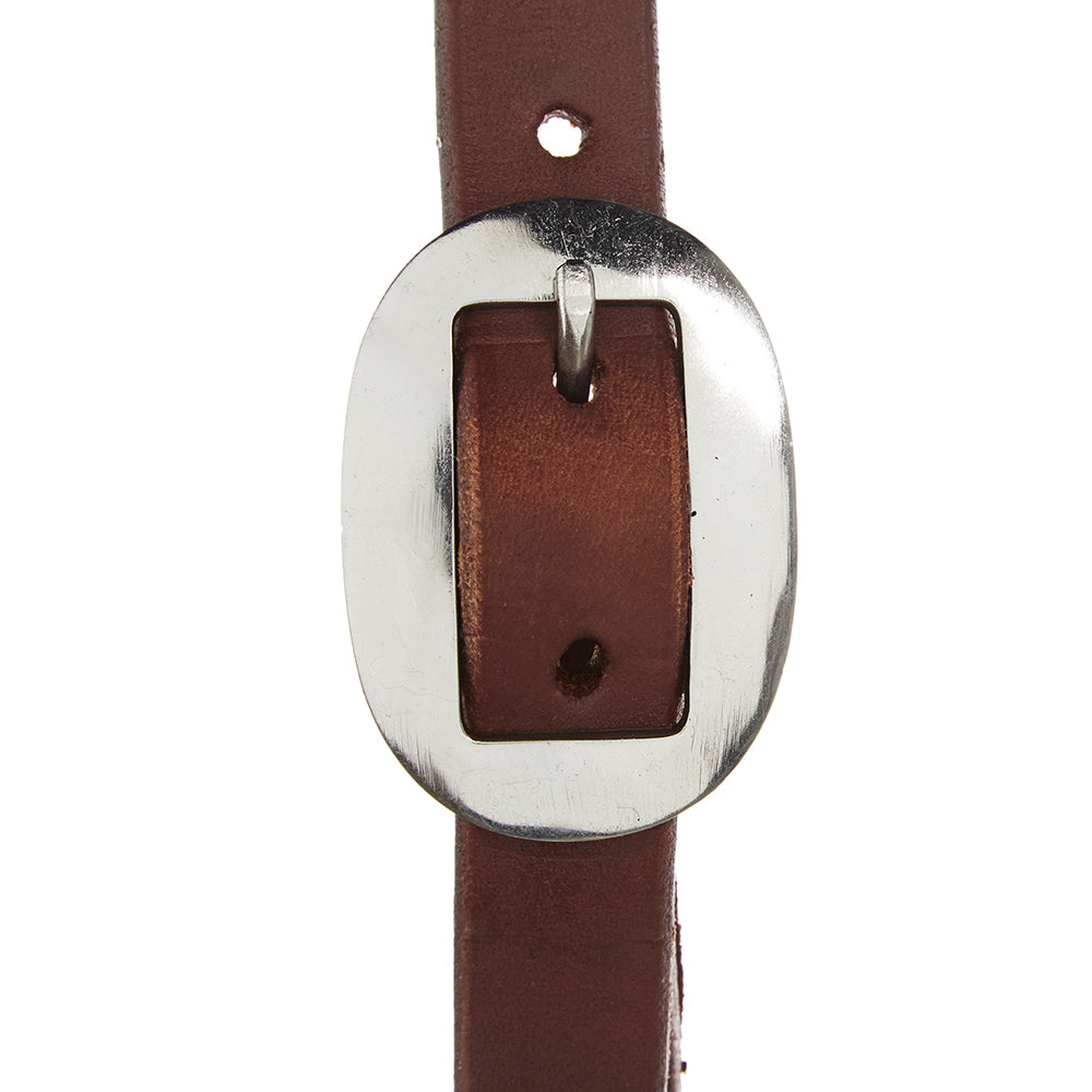 WD-SEHO Heavy Oiled 3 4in Harness Leather Single Buckle Single Ear Headstall