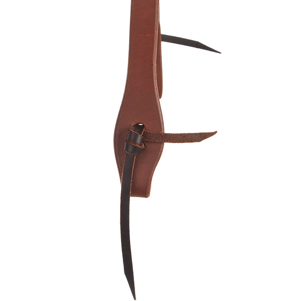 WD-SLEHO-13 Heavy Oil Harness Leather Oval Flower Silver Bar Single Buckle Slit Ear Headstall