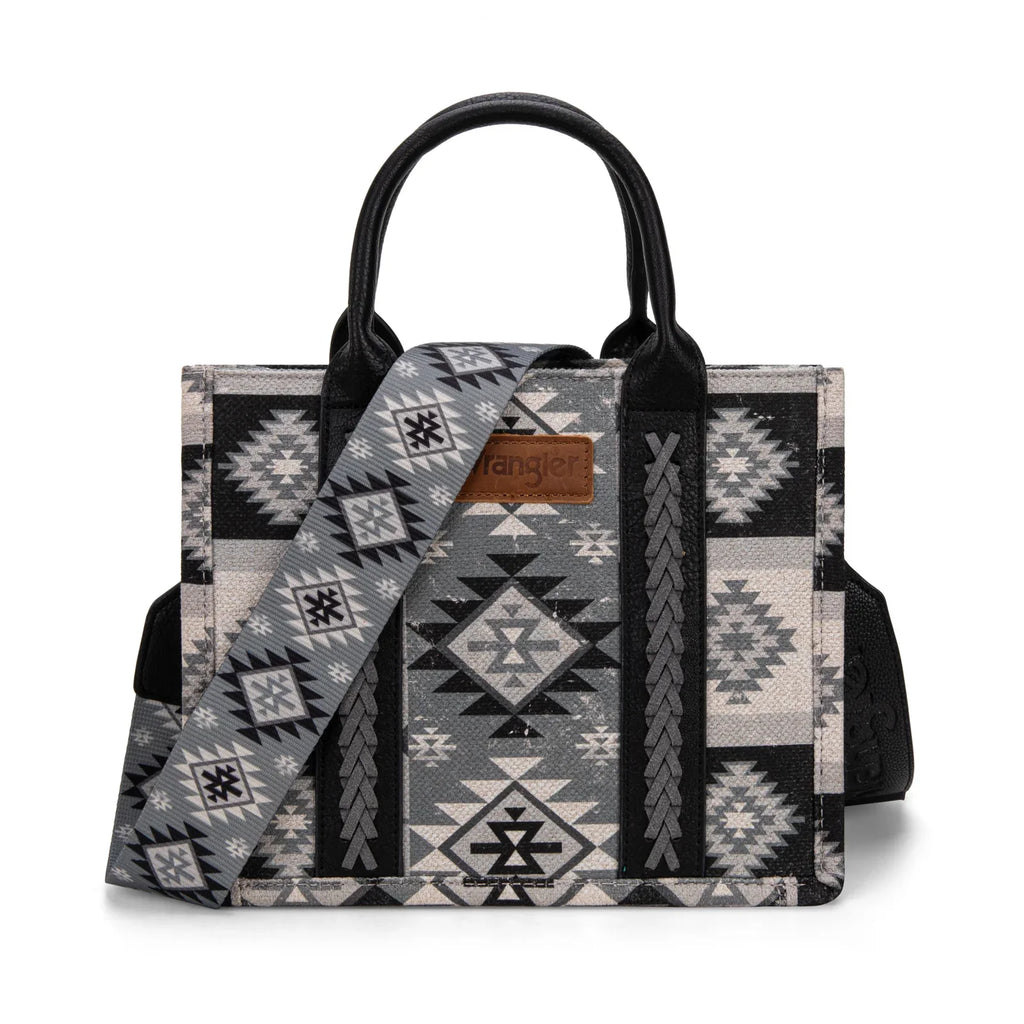 Wrangler Aztec Pattern Dual Sided Print -Tote/Crossbody