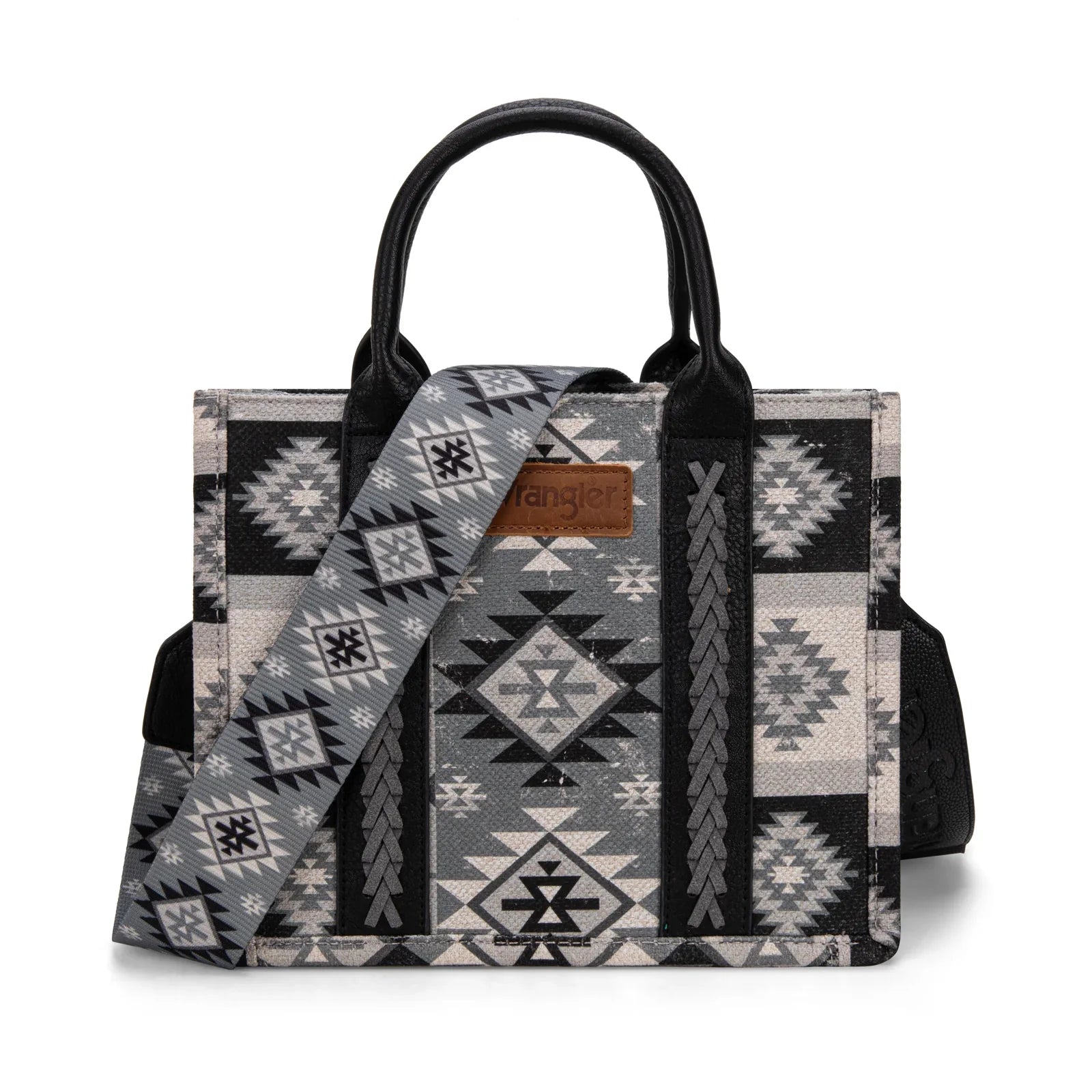 Wrangler Aztec Pattern Dual Sided Print -Tote/Crossbody