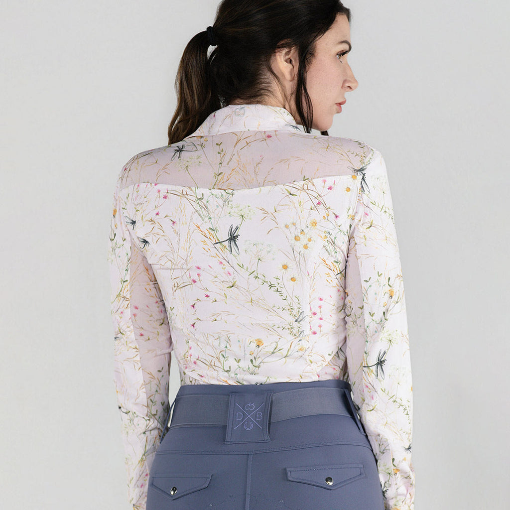 Dapplebay Dragonfly Meadow Western Riding Top-Light Pink