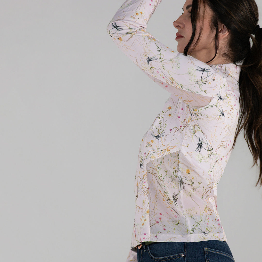 Dapplebay Dragonfly Meadow Western Riding Top-Light Pink