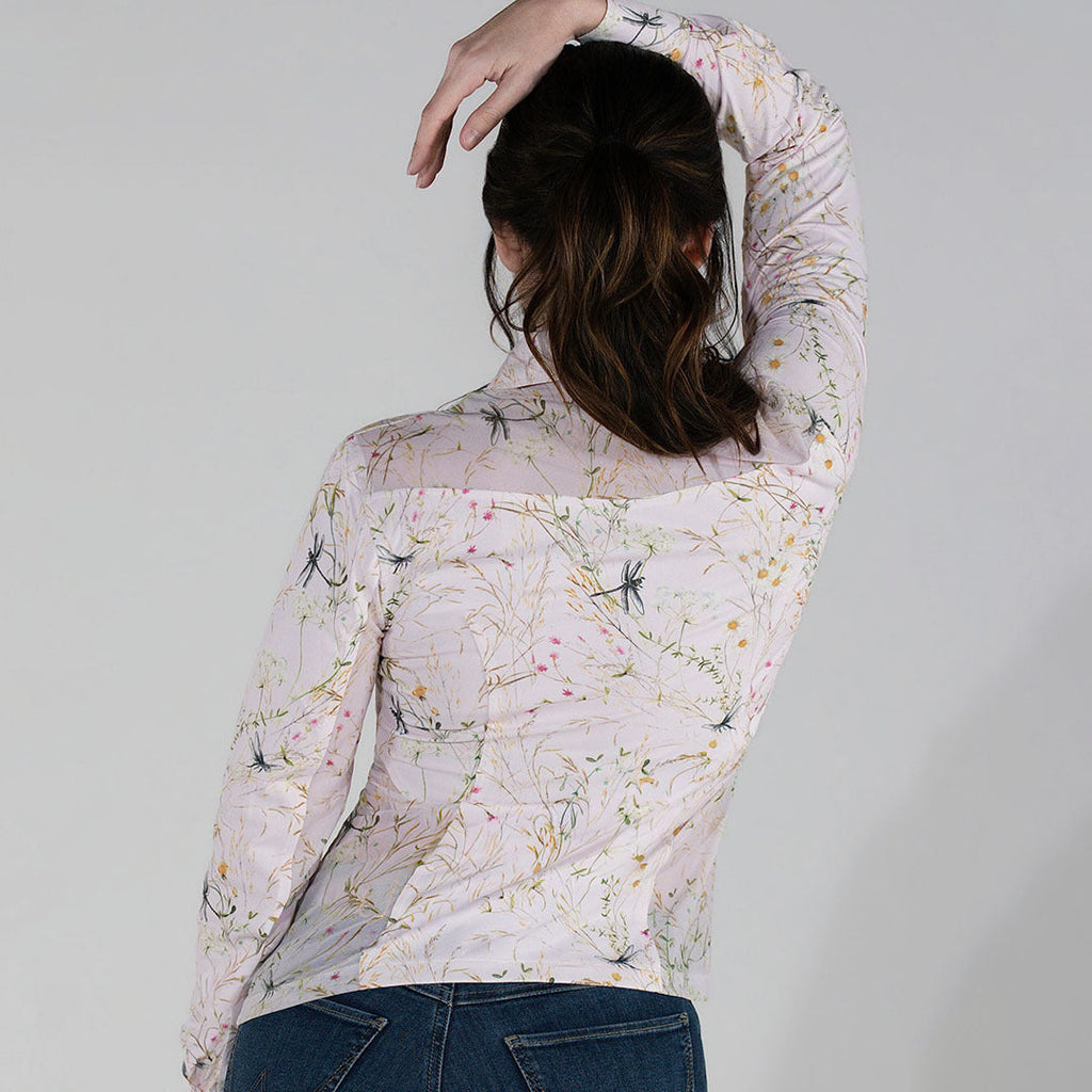 Dapplebay Dragonfly Meadow Western Riding Top-Light Pink