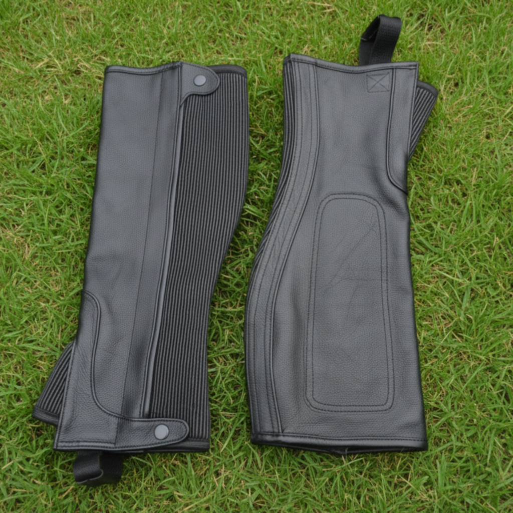 Half Chap Real Leather for Rider