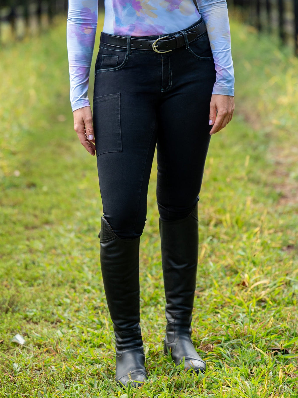 Denim Full Seat Tread Breech