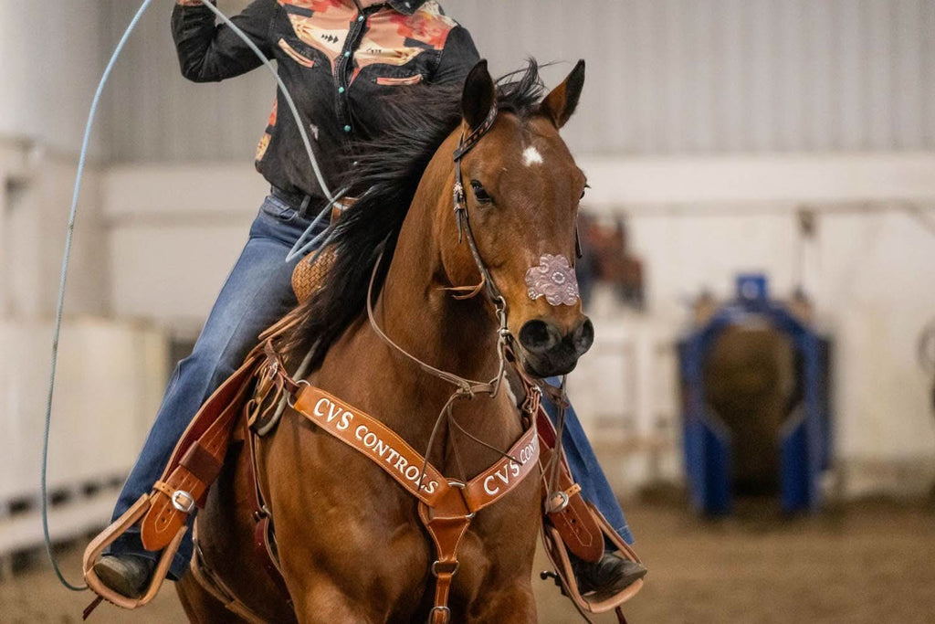 EquiBreathe™ Equine Nasal Patch - Tooled Leather