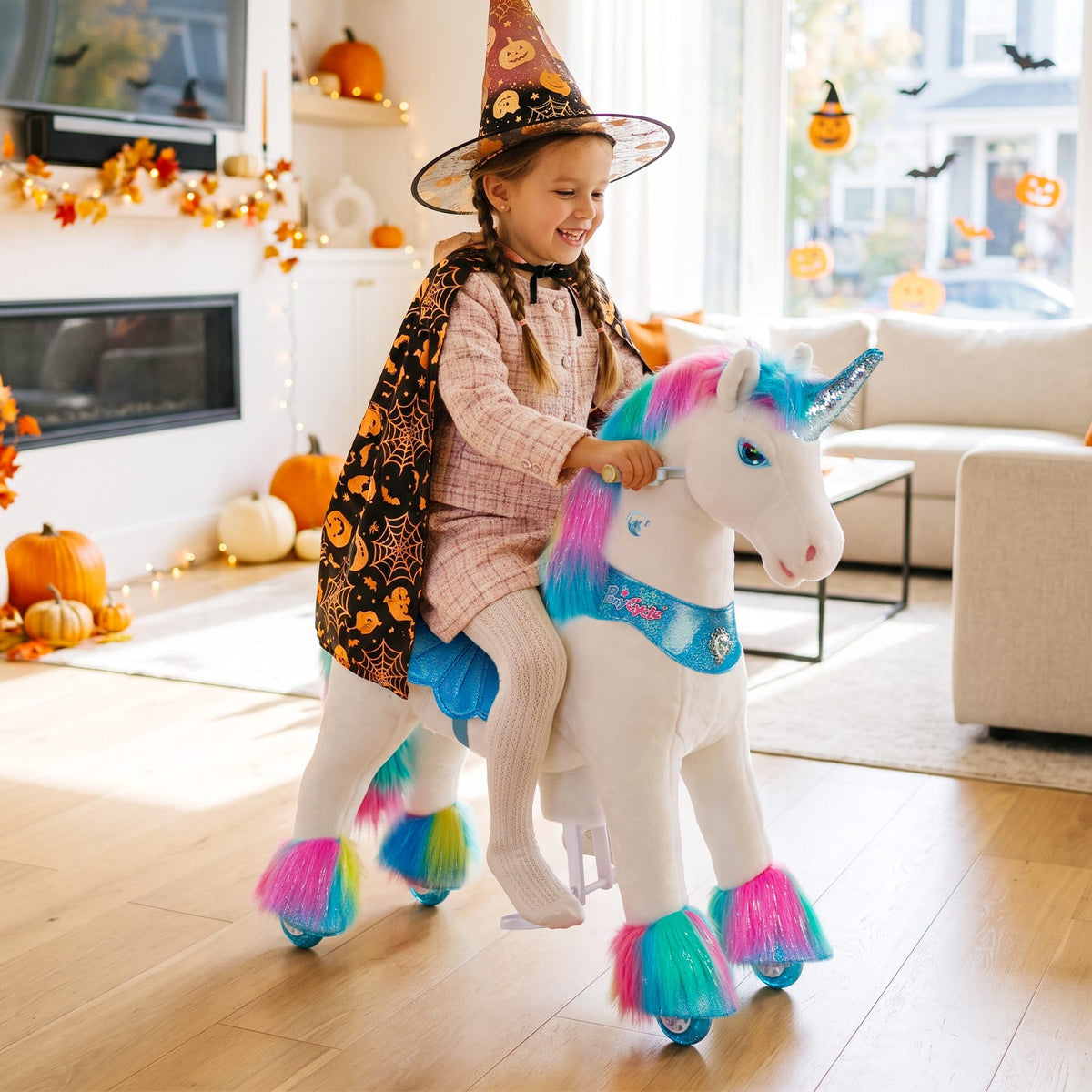 Model Y® Unicorn Ride-On Toy Age 4–7 – Rainbow