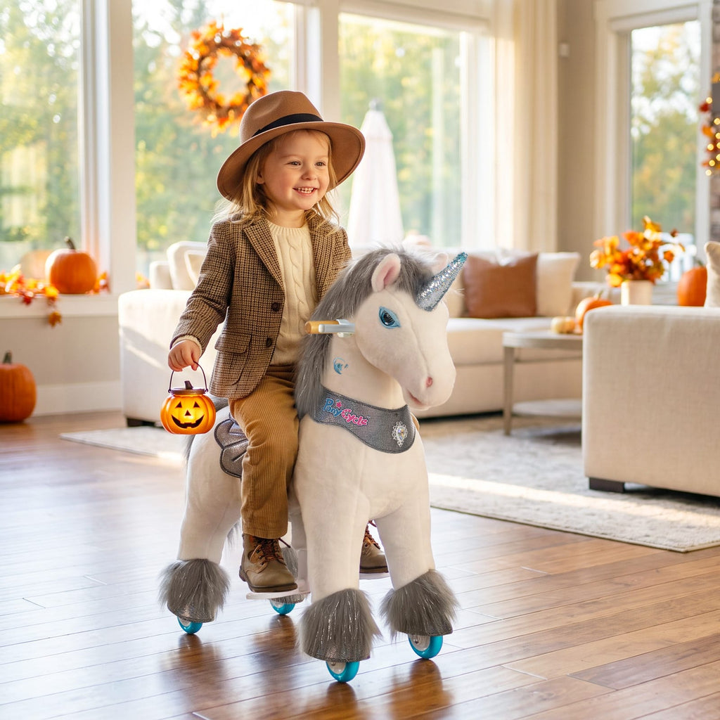 Model Y® Unicorn Ride-On Toy Age 3–4 – Grey