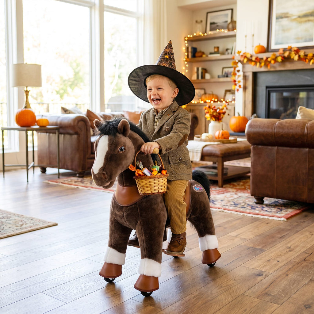 Model Y® Horse Ride-On Toy Age 3–4 – Chocolate Brown