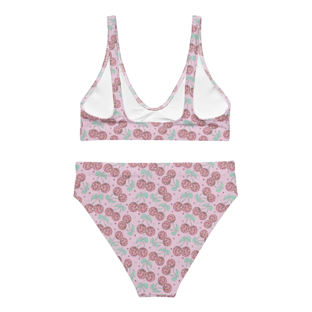 Cherry Groove High Waist Bikini