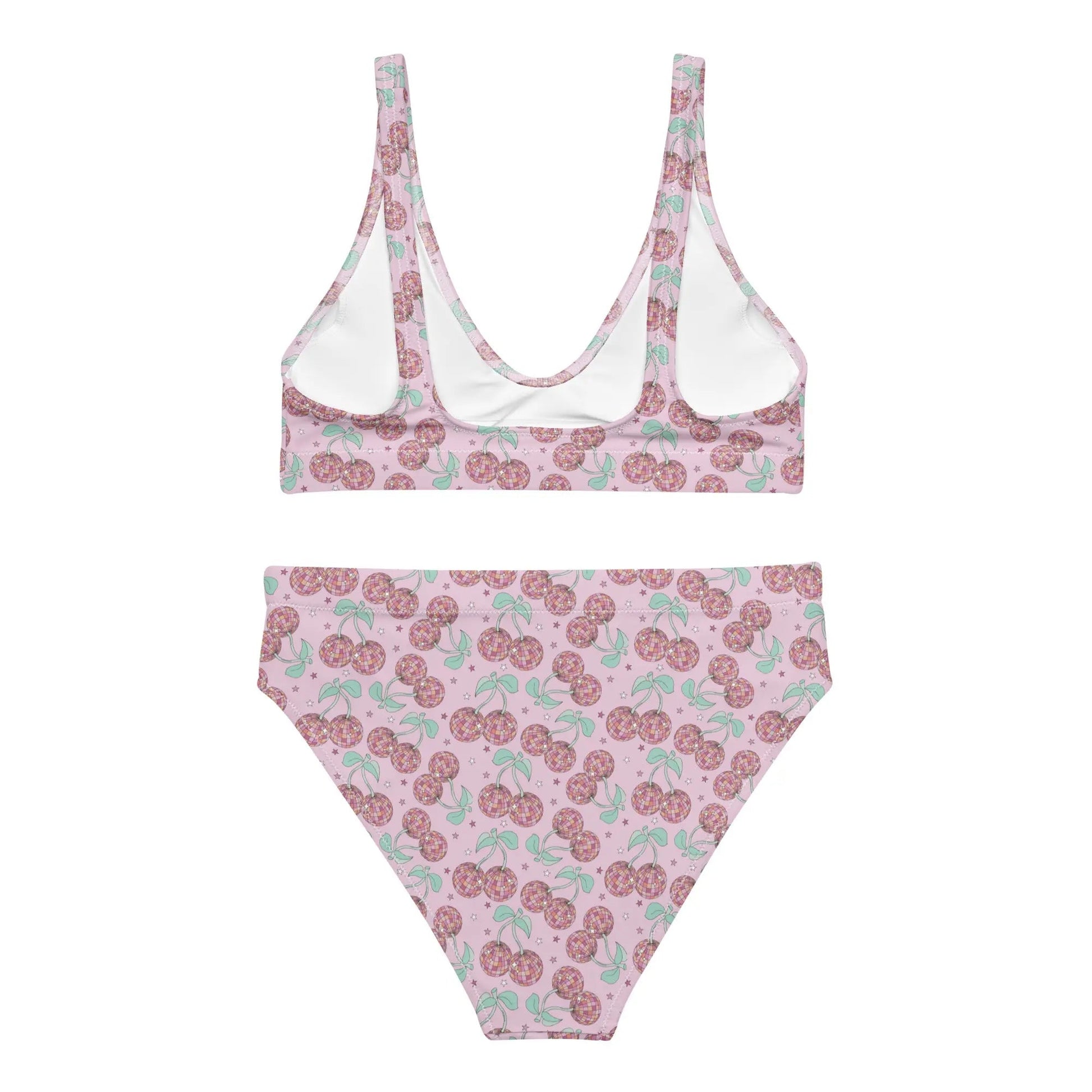 Cherry Groove High Waist Bikini