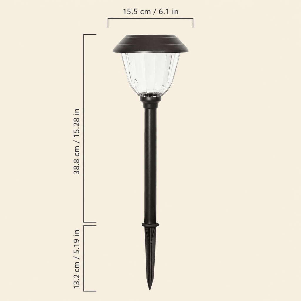 Alpan 10 Pack Solar Pathway LED Lights Outdoor-Stainless Steel 15 Lumen( Bronze )