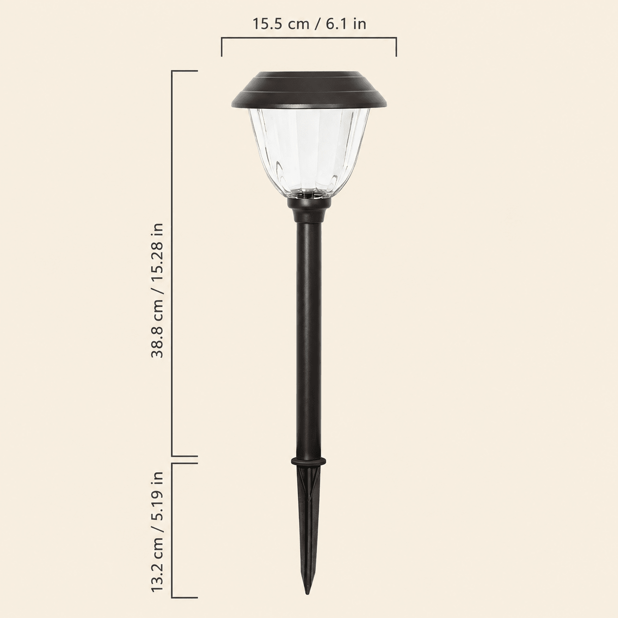 Alpan 10 Pack Solar Pathway LED Lights Outdoor-Stainless Steel 15 Lumen( Bronze )