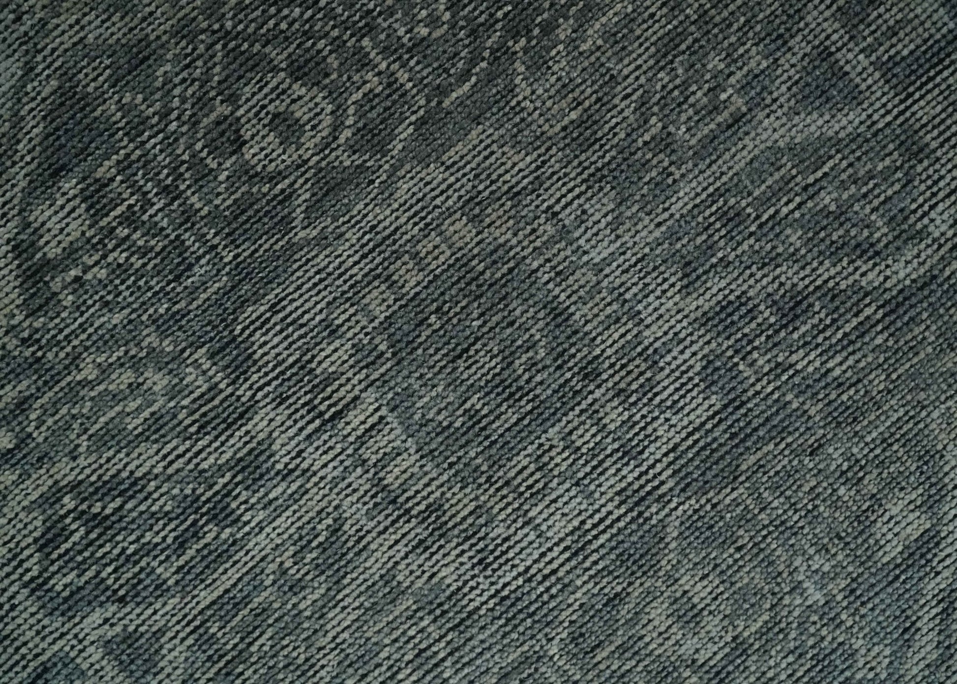 Antique Style Charcoal and Silver Traditional Heriz Medallion 8x10 wool Area Rug