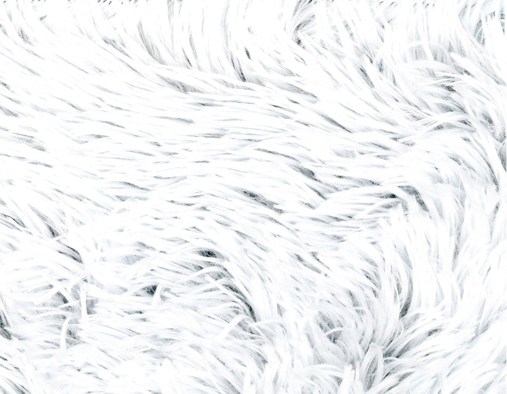 Arctic Shag Rectangular Faux Fur Dog Pillow Bed