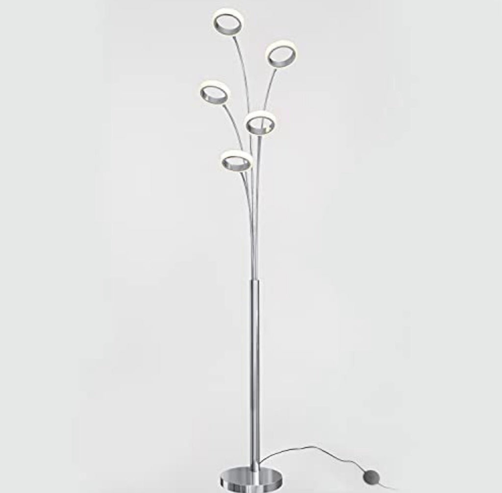 Artika Optical LED Integrated Floor Lamp Light Fixture, Chrome