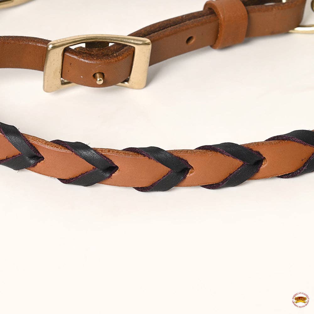 8 Feet Western Horse Leather Laced Barrel Roper Reins