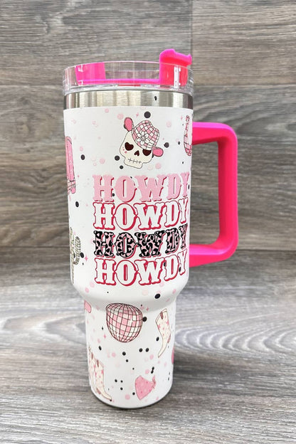 WESTERN HOWDY STAINLESS STEEL TUMBLERS CUP 40oz