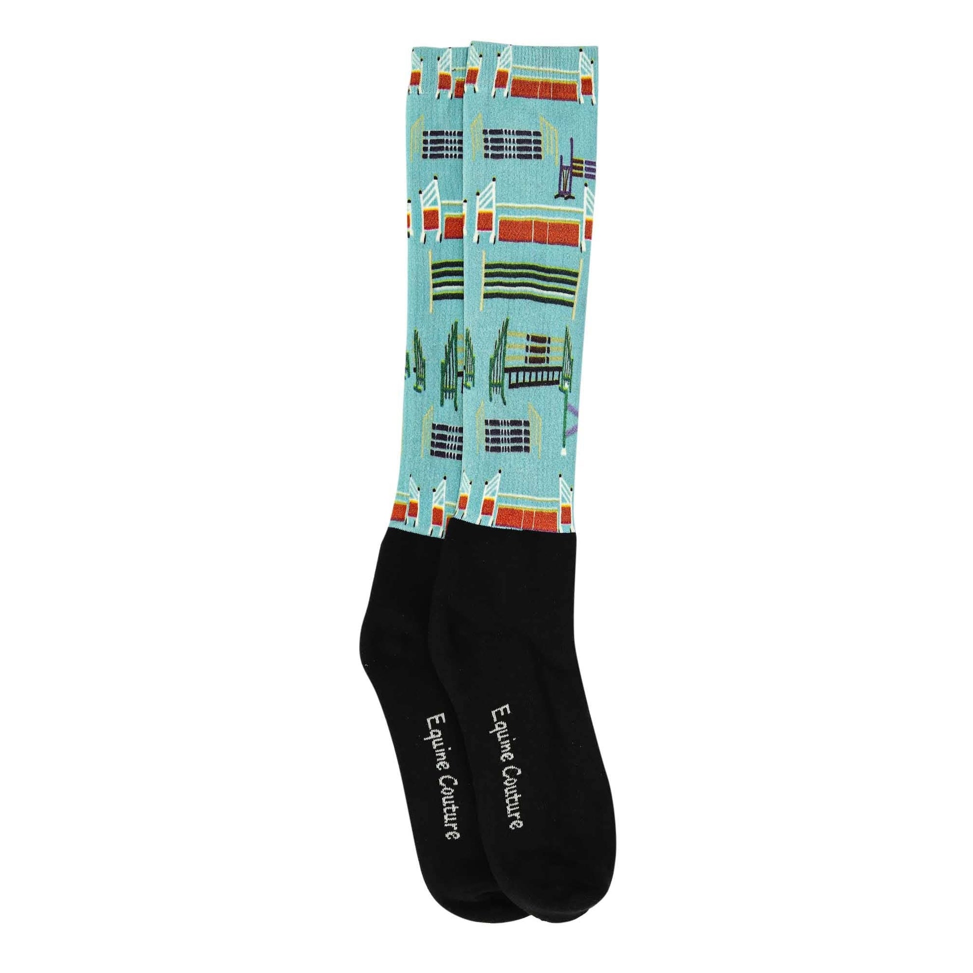 Equine Couture Ladies OTC Boot Socks- Painted Jumps: STD