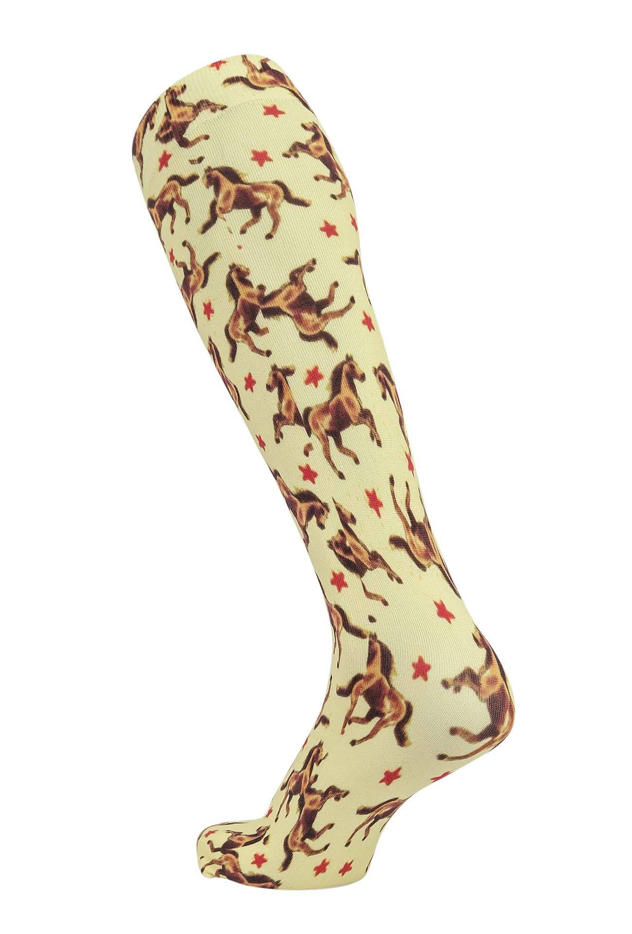 AWST Int'l Starlight Horses Socks: Light Green / STD