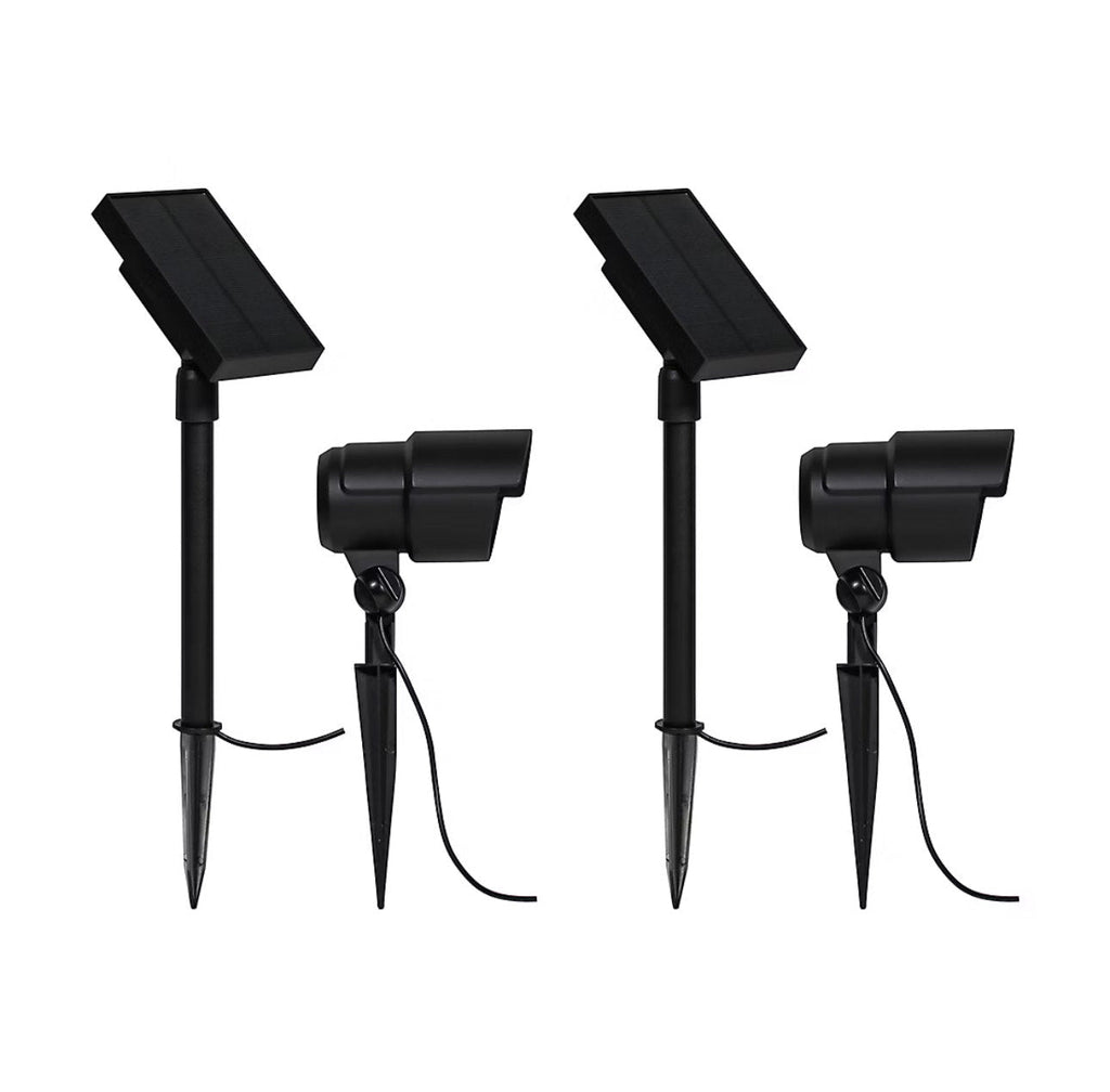 Berkley Jensen 2 Pack Solar LED Spotlights 100 Lumen