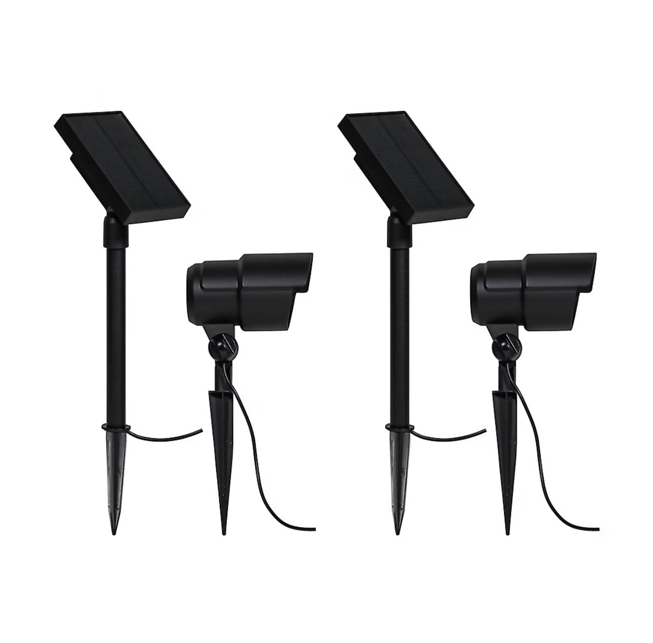 Berkley Jensen 2 Pack Solar LED Spotlights 100 Lumen
