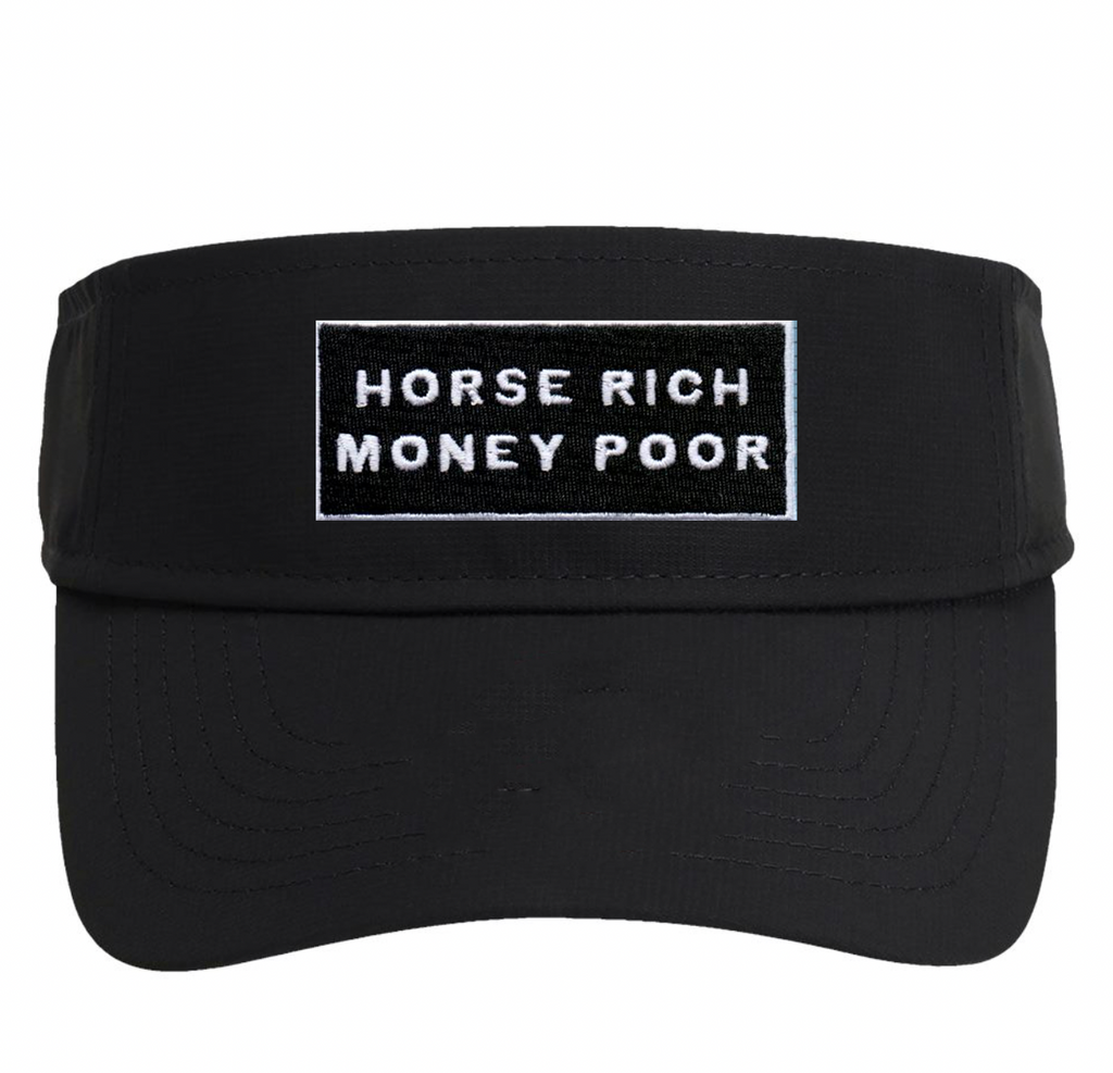 Horse Rich Money Poor Visor