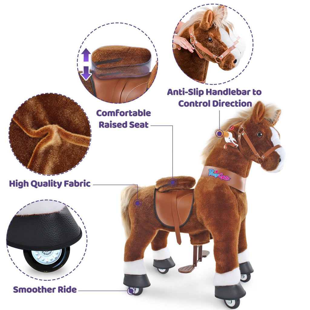 Model U® Horse Ride-On Toy Age 4–7 – Brown