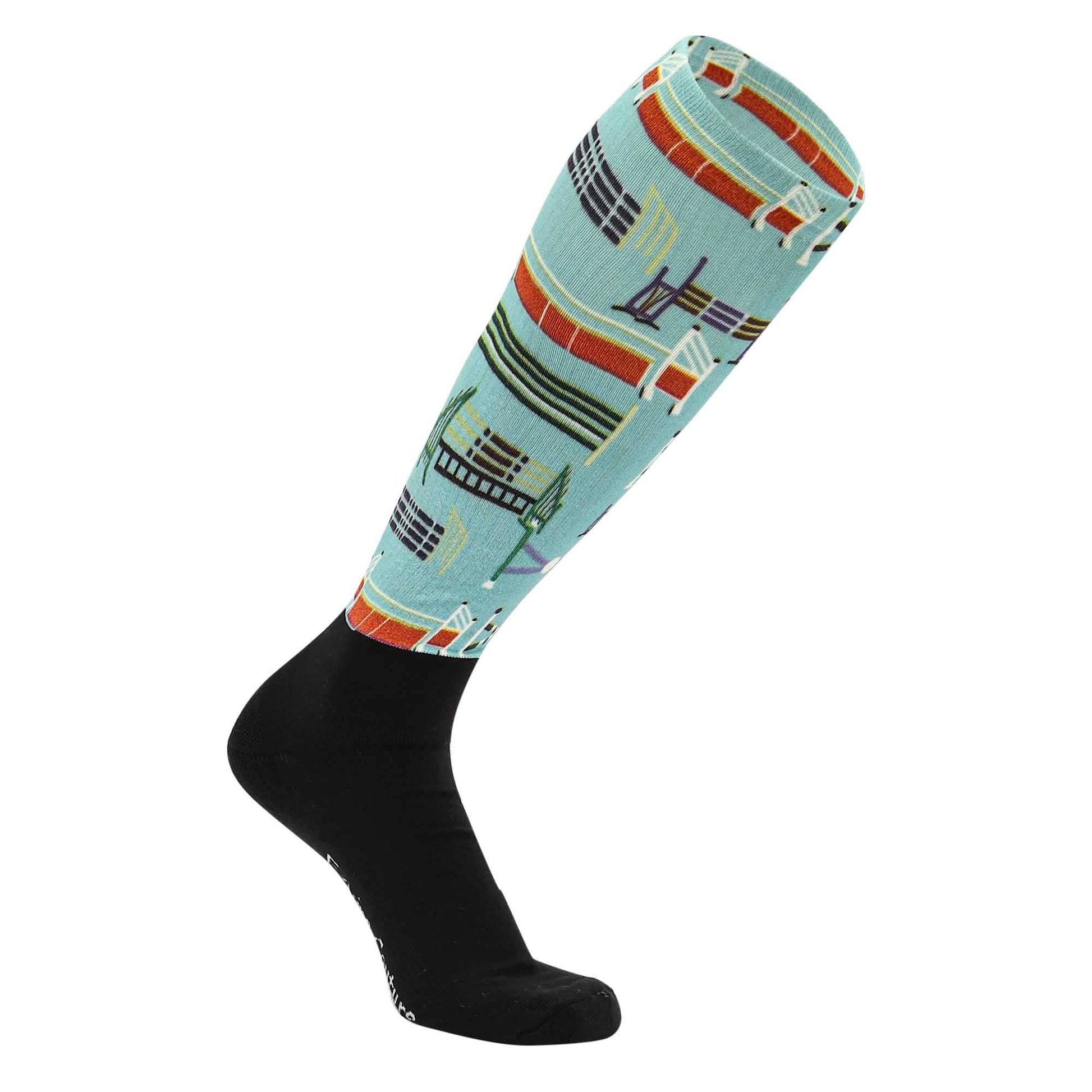 Equine Couture Ladies OTC Boot Socks- Painted Jumps: STD