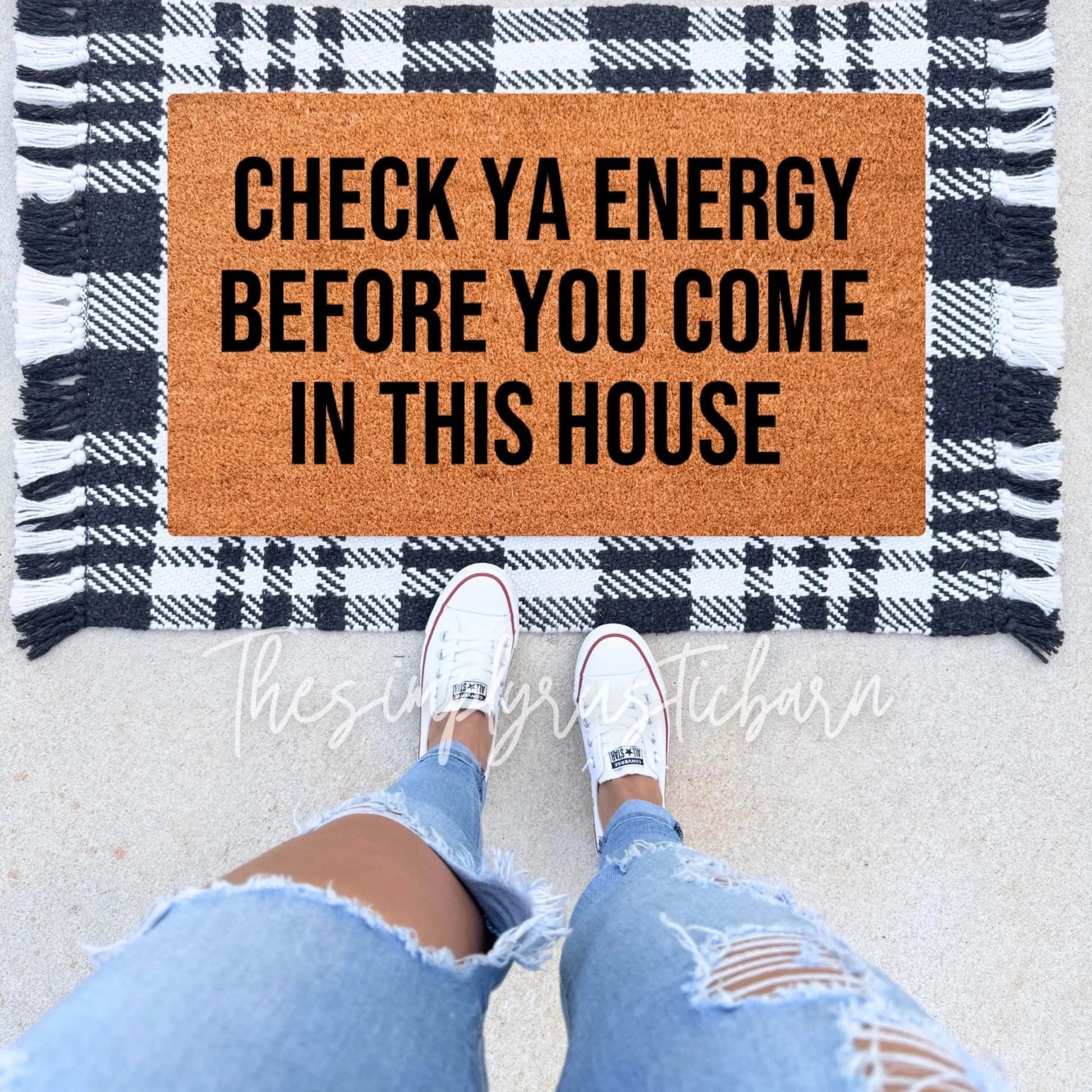 Check Ya Energy Doormat