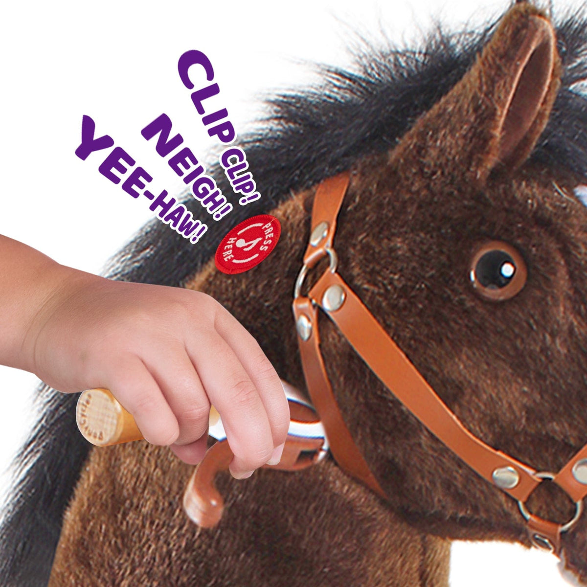 Model U® Horse Ride-On Toy Age 7+ – Chocolate