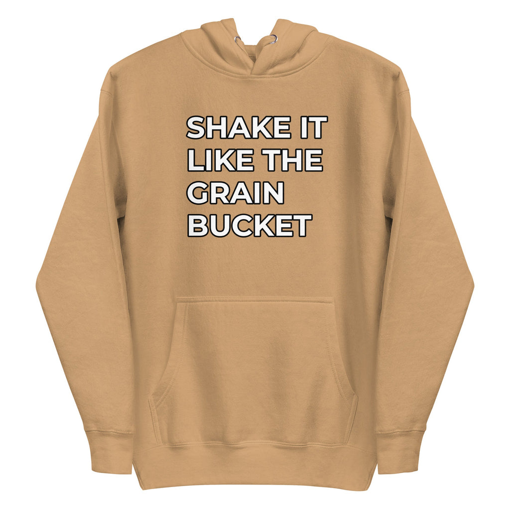 Unisex Shake It Like The Grain Bucket Cotton Hoodie