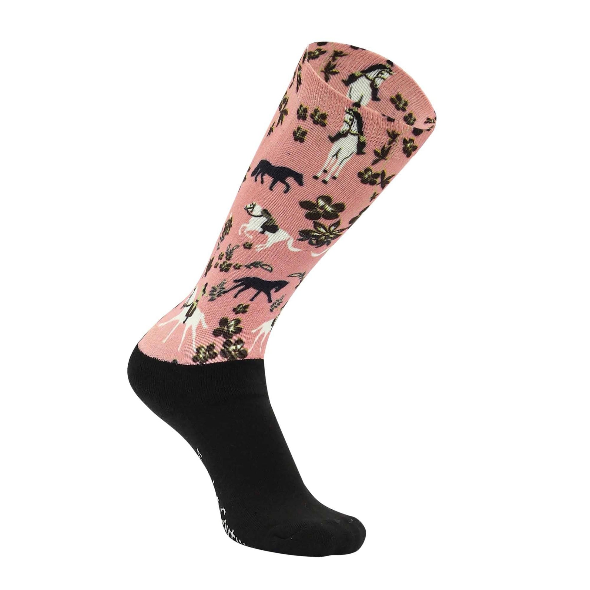 Equine Couture Children'S OTC Boot Socks- Springtime Schooling: STD