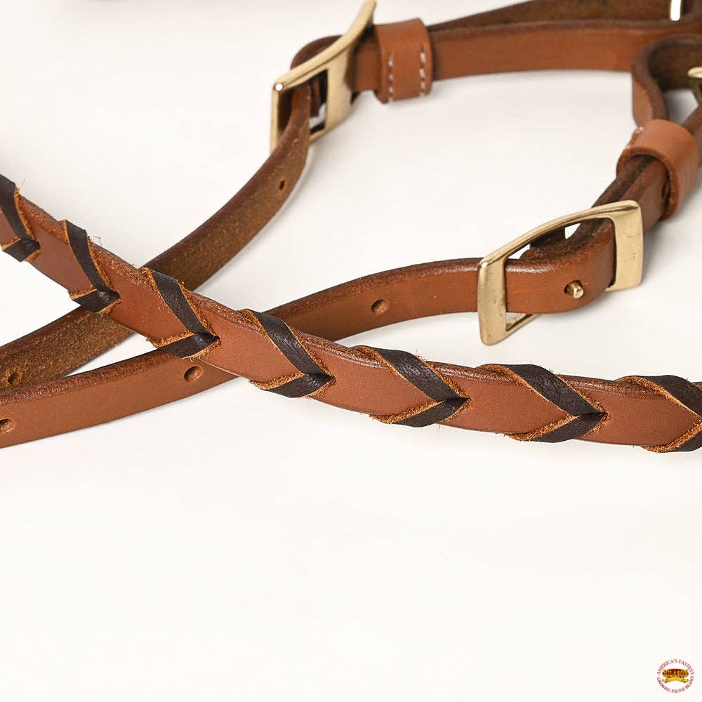 8 Feet Western Horse Leather Laced Barrel Roper Reins