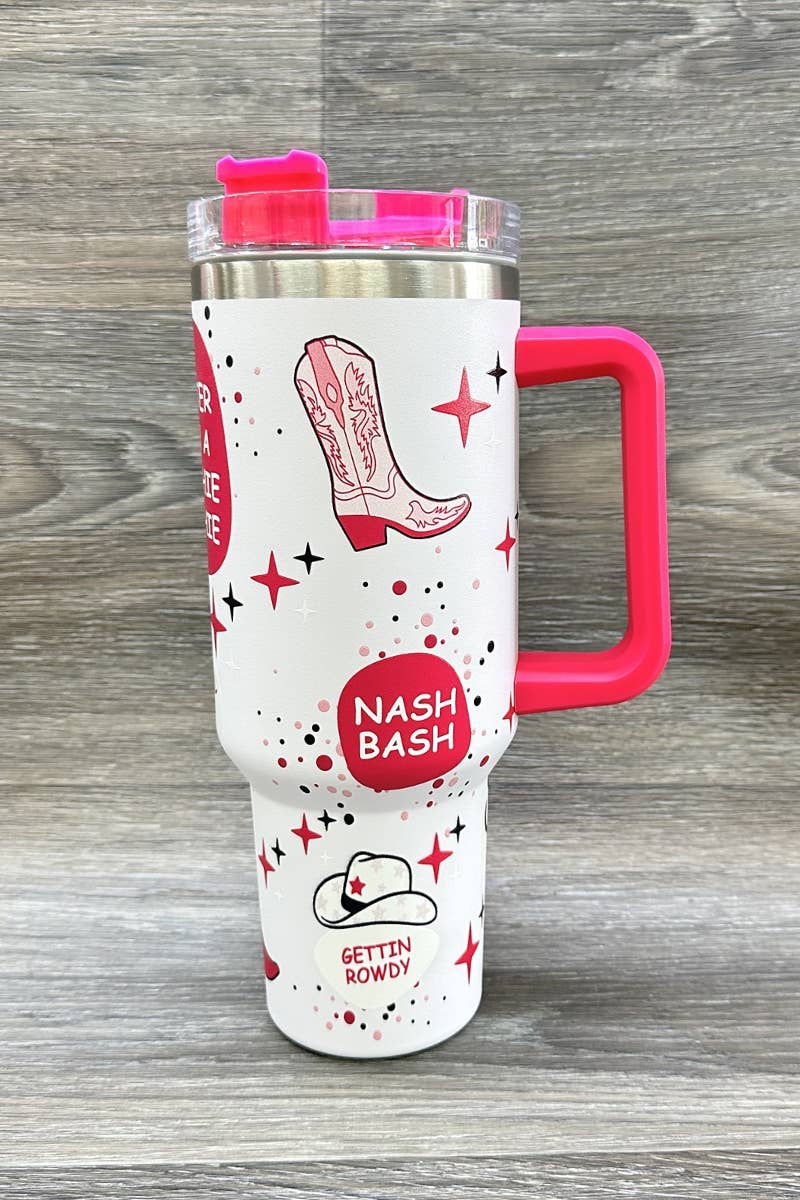 BOOTS WESTERN STAINLESS STEEL TUMBLERS CUP 40oz