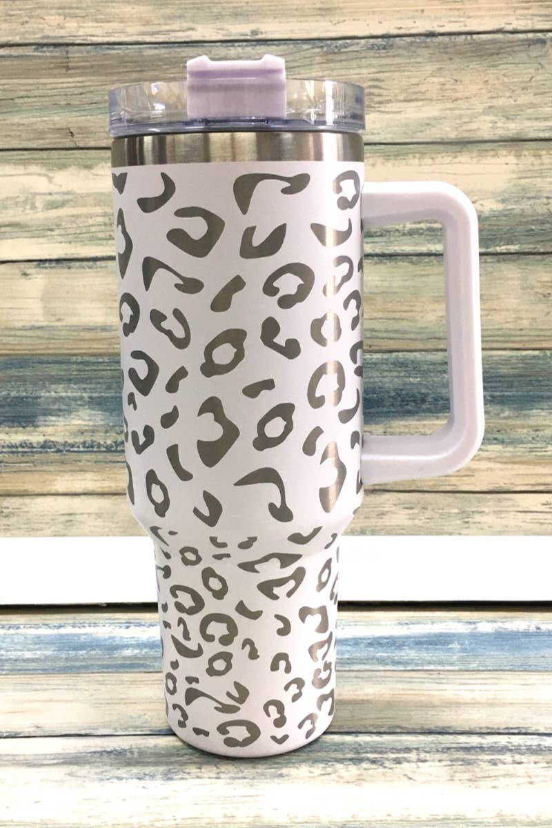 LEOPARD STAINLESS STEEL TUMBLERS CUP 40oz