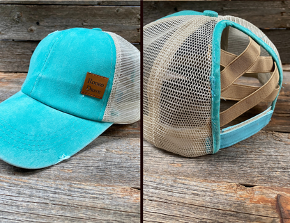 Turquoise Trucker Hat HT108