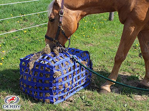 Natural Grazer 4-Sided Slow Feeder Horse Hay Bag – 1.75" Square Openings – Limited Hay Access | Patented Design – 1-Year Warranty