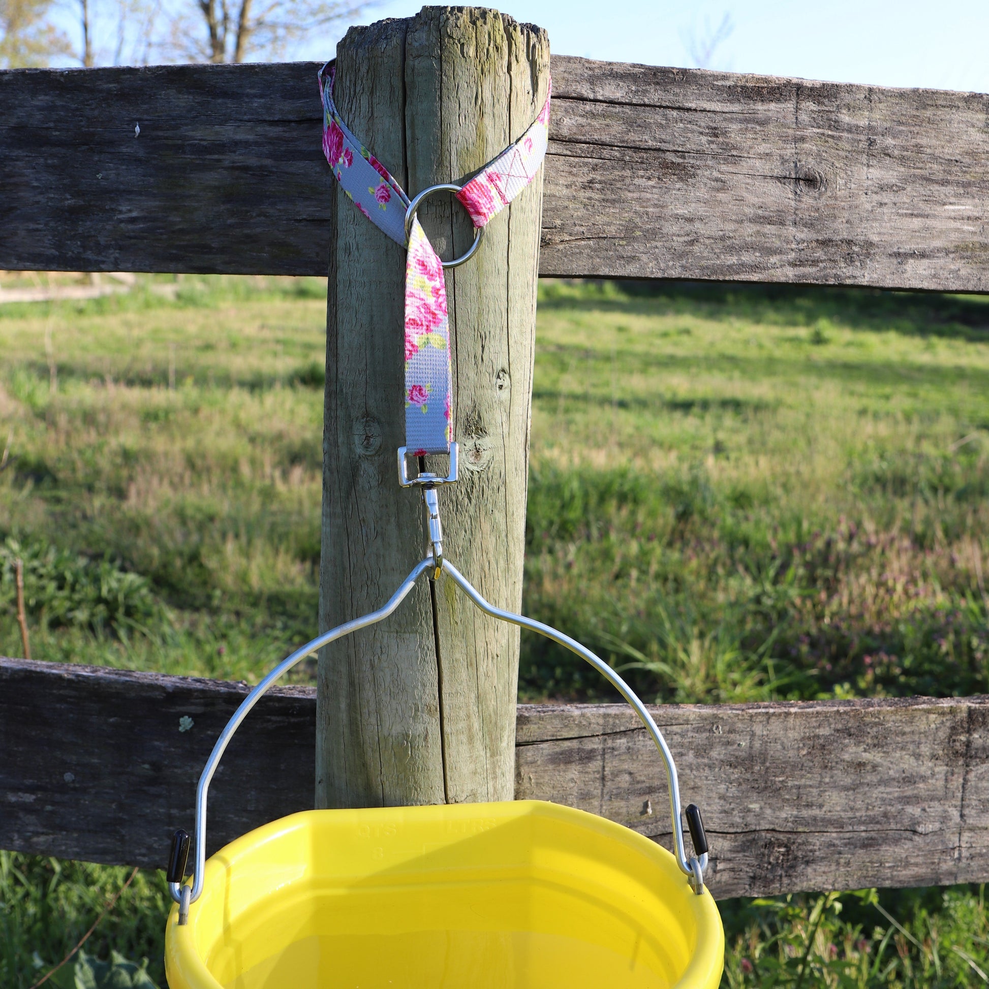 Derby Originals Heavy Duty Adjustable Overlay 30” Nylon Hanging Bucket Straps for Water and Feed Buckets - Available in Four Fun Patterns
