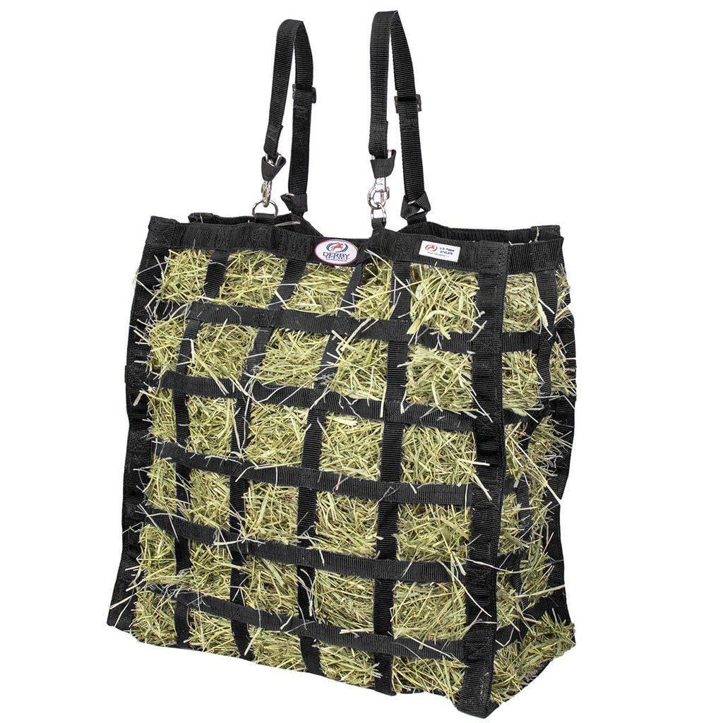 Easy Feeder 4 Sided Hay Bag – 3.5" x 3" Rectangular Openings – Moderate Slow Feed – 1-Year Warranty | Patented Design