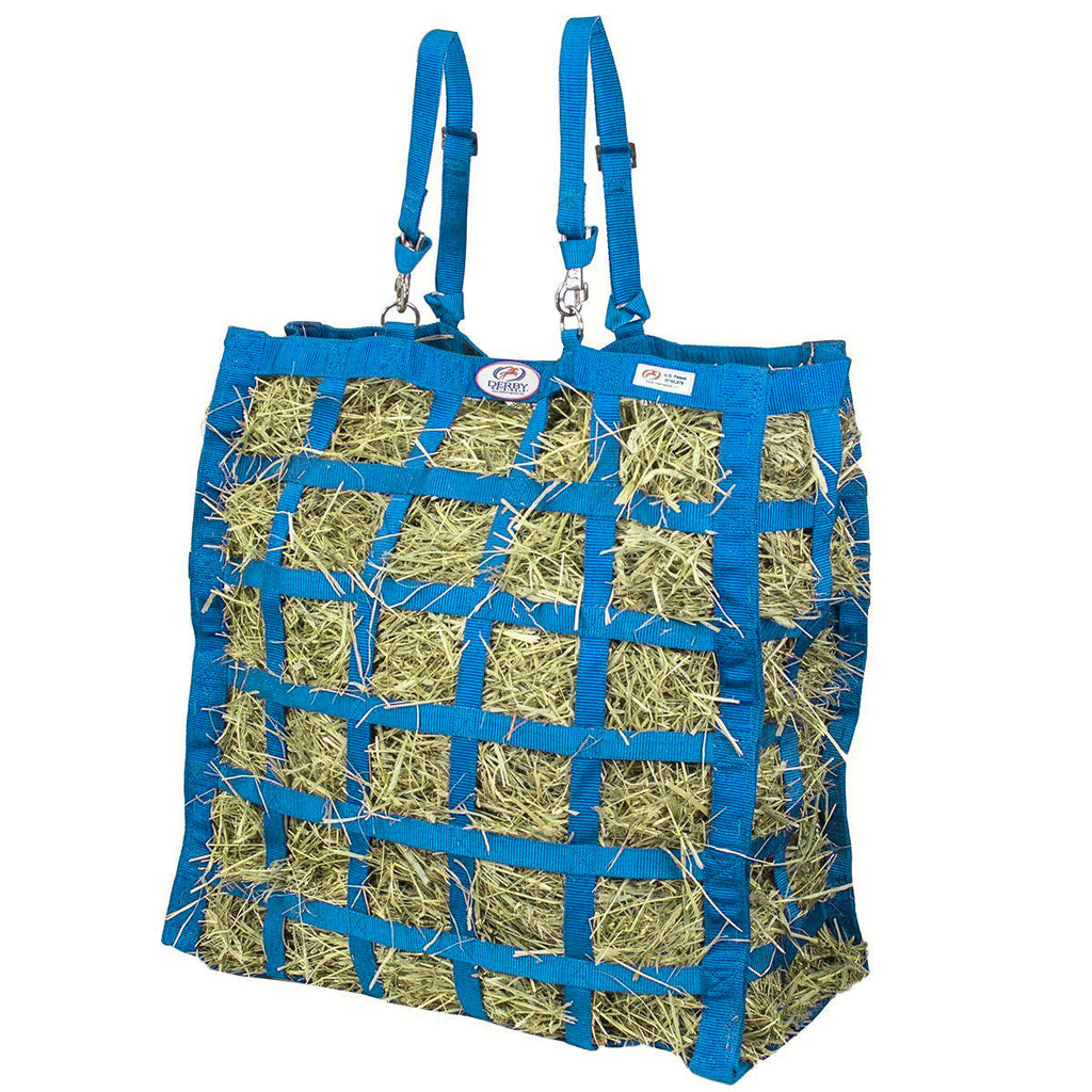 Easy Feeder 4 Sided Hay Bag – 3.5" x 3" Rectangular Openings – Moderate Slow Feed – 1-Year Warranty | Patented Design
