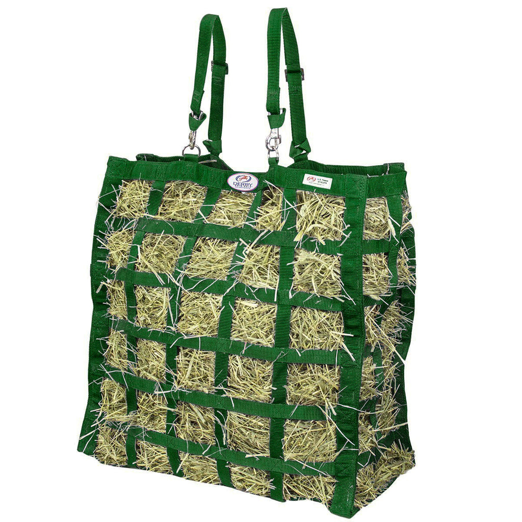 Easy Feeder 4 Sided Hay Bag – 3.5" x 3" Rectangular Openings – Moderate Slow Feed – 1-Year Warranty | Patented Design