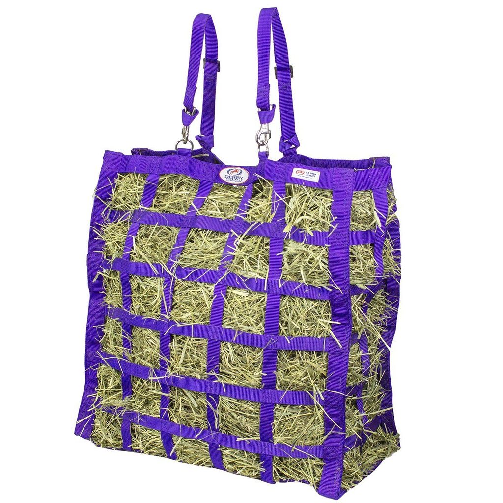 Easy Feeder 4 Sided Hay Bag – 3.5" x 3" Rectangular Openings – Moderate Slow Feed – 1-Year Warranty | Patented Design
