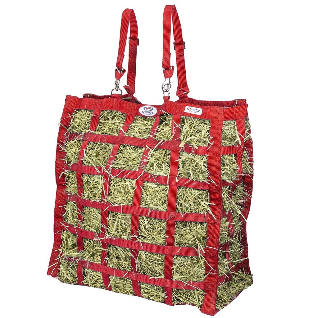Easy Feeder 4 Sided Hay Bag – 3.5" x 3" Rectangular Openings – Moderate Slow Feed – 1-Year Warranty | Patented Design