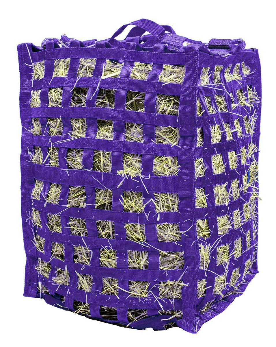 Natural Grazer 4-Sided Slow Feeder Horse Hay Bag – 1.75" Square Openings – Limited Hay Access | Patented Design – 1-Year Warranty