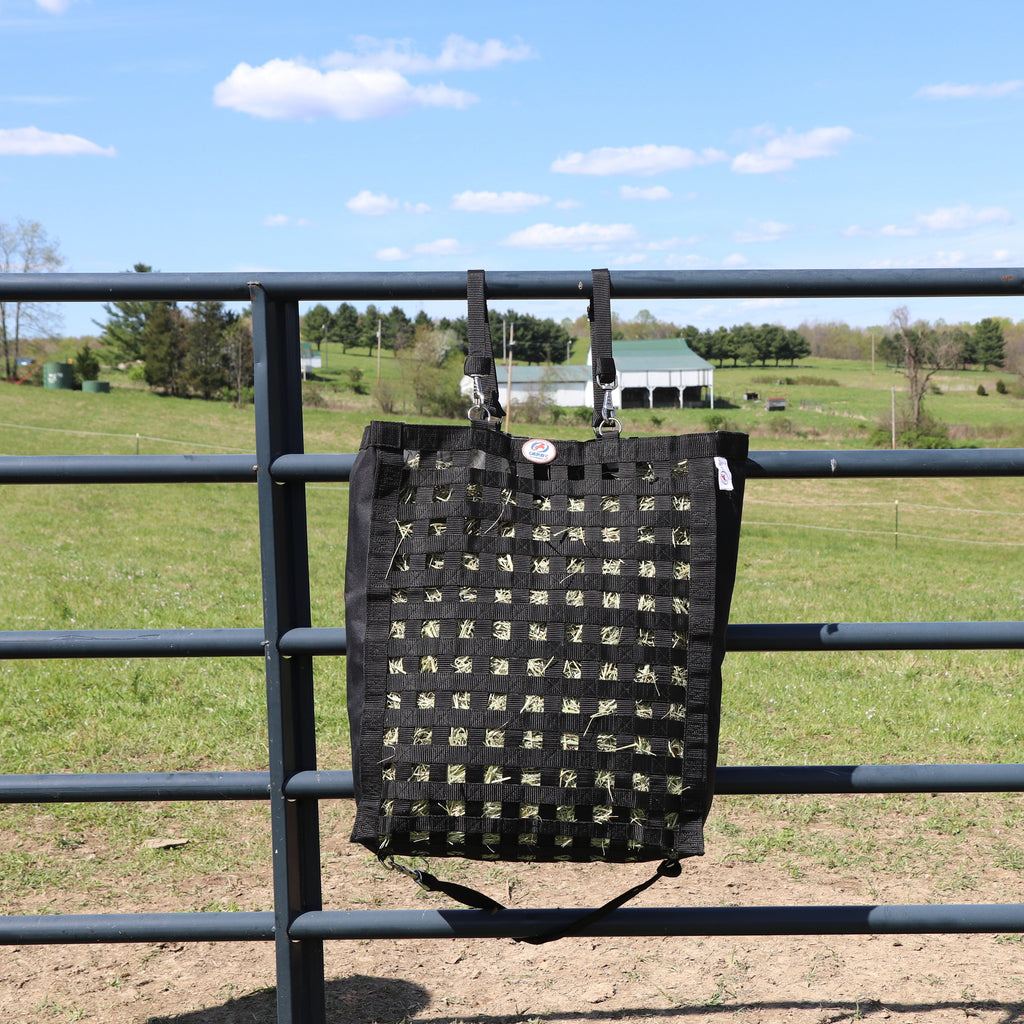 Ultra Slow Feed Hay Bag – 1" Square Openings – Maximum Feeding Time Extension – 6-Month Warranty | Super Tough Bottom
